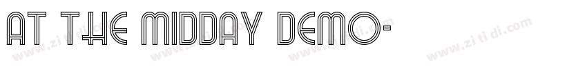 At The Midday Demo字体转换